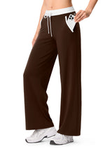 INNOMINT Women's High-Waisted Wide-Leg Workout Pants – 30" Inseam