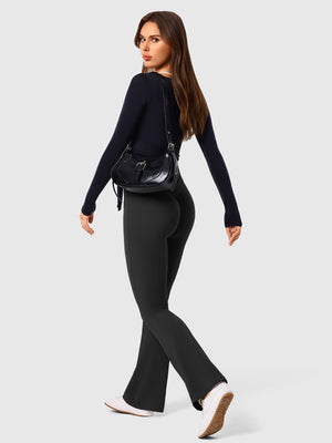 High Waist Scrunch Flare Leggings