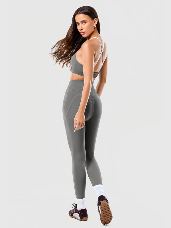 7/8 Yoga Waist Support Cross Waist Tights