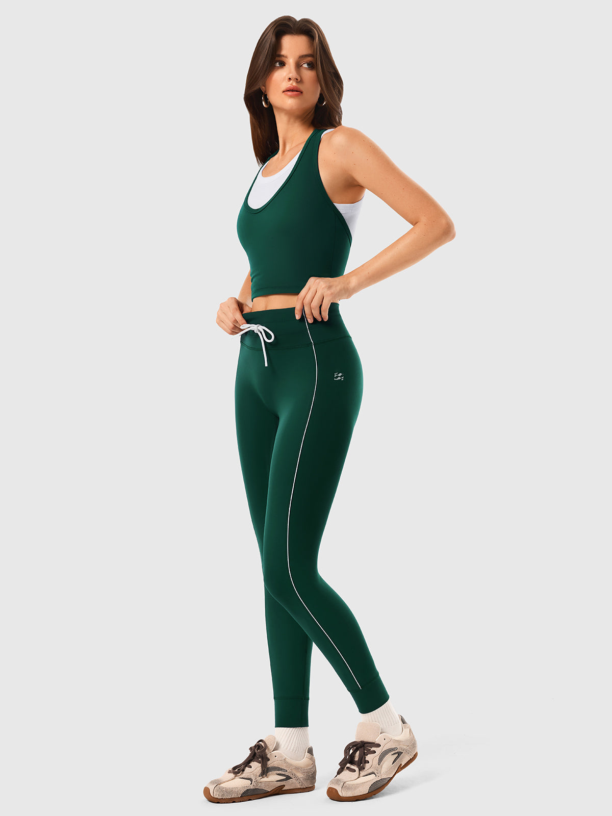 INNOMINT Women's High-Waisted Seamless Leggings with Drawstring