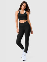 INNOMINT Women's Colorblock Halter Tank Top