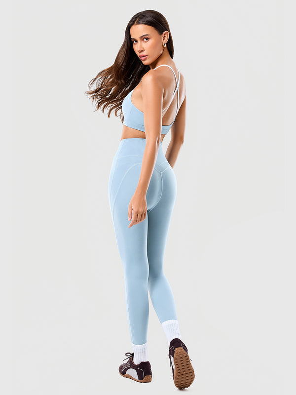 7/8 Yoga Waist Support Cross Waist Tights