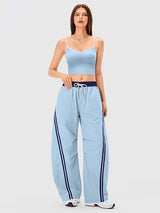 INNOMINT Baggy Barrel Pants Wide Leg Y2K Striped Sweatpants