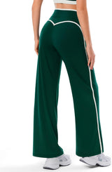 Women's Wide Leg Yoga Pants with Side Stripe