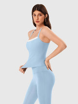 Open Back Workout Tank Tops for Women
