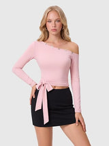 Off the Shoulder Pilates Outfits for Women