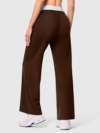 Wide Leg Yoga Gym Pants with Pockets
