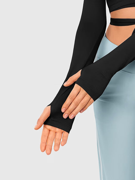 Pilates Wrap Top for Women: Long Sleeve