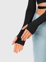 Pilates Wrap Top for Women: Long Sleeve