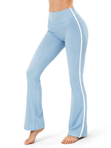 INNOMINT Women's High-Waisted Flare Leggings with Side Stripes – 31" Inseam