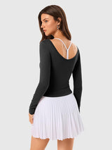 Reversible Women's Athletic Long Sleeve Shirt