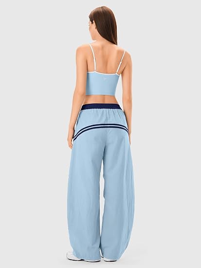 INNOMINT Baggy Barrel Pants Wide Leg Y2K Striped Sweatpants
