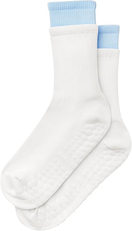 Pilates Grip Socks Mid Calf Barre Cotton Socks