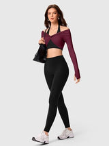 Halter Backless Sports Bra with Adjustable Strap