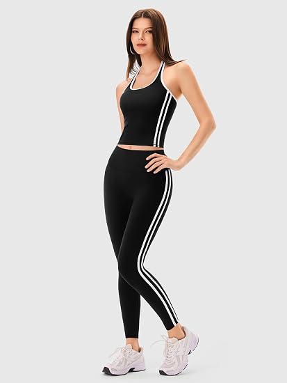 ❄︎ INNOMINT Women's Striped Halter Longline Tank Top