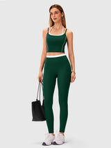 INNOMINT Women's High-Waisted Seamless Yoga Leggings – 25" Inseam