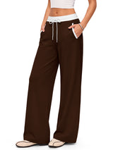 INNOMINT Women's High-Waisted Wide-Leg Workout Pants – 30" Inseam
