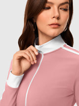 INNOMINT Women's Fitted Zip-Up Track Jacket