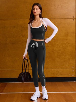 Faux 2 Piece Layered Vest