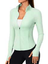 INNOMINT Women's Slim-Fit Full-Zip Workout Jacket