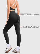 INNOMINT Women's V-Crossover High-Waisted Workout Leggings