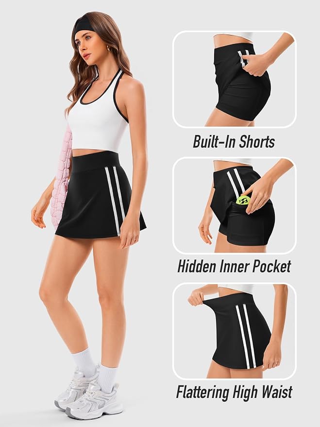 High Waisted Tennis Skirt for Women