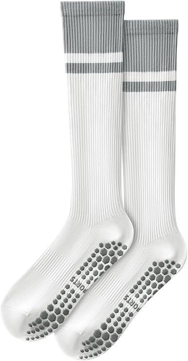 Women's Knee High Pilates Grip Socks