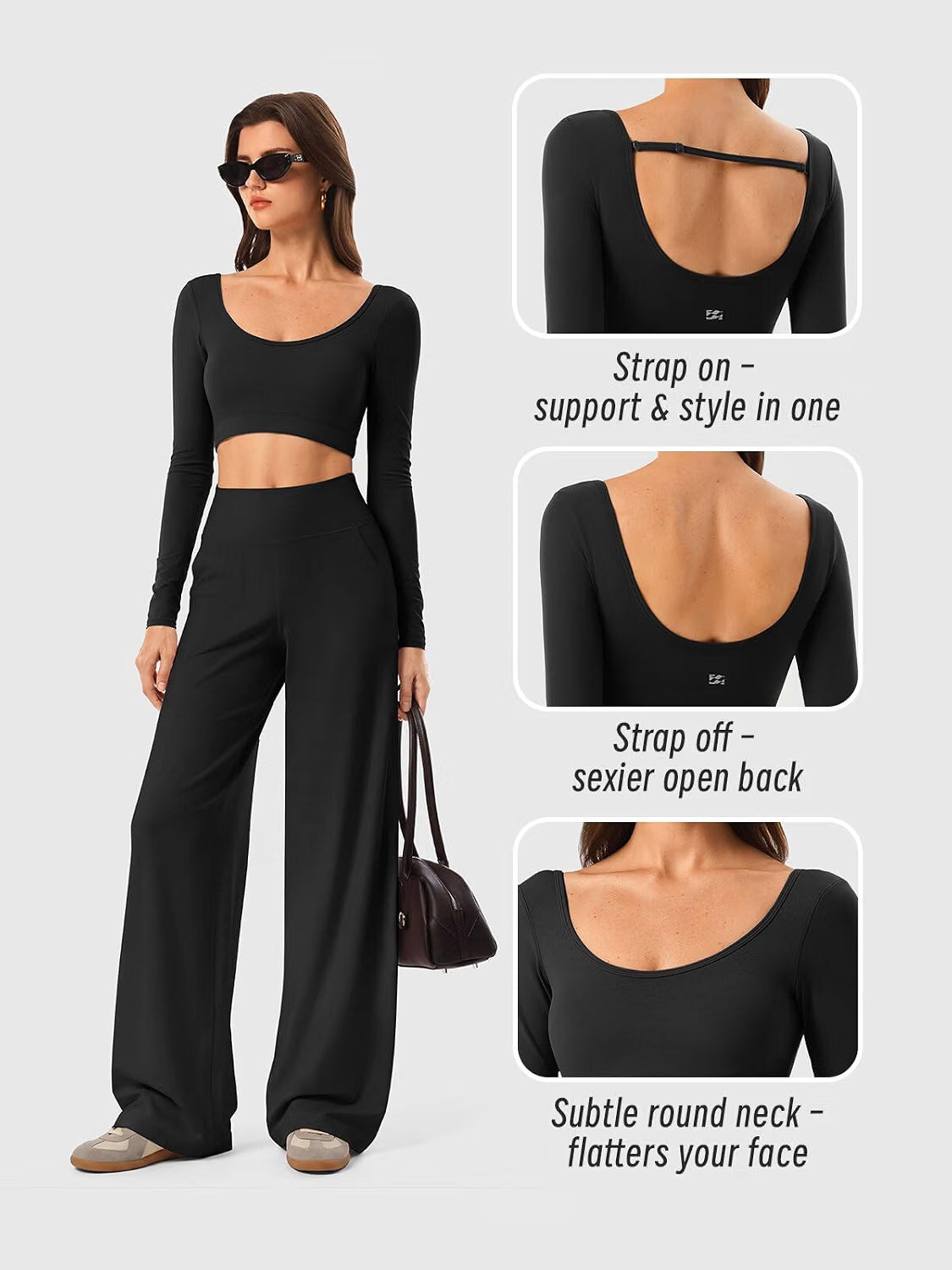 Long Sleeve Crop Tops for Women