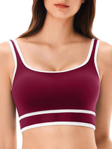 INNOMINT™ Women's Square-Neck Striped Sports Bra