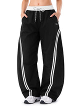 INNOMINT Baggy Barrel Pants Wide Leg Y2K Striped Sweatpants