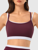 2 Pieces Workout Sets Seamless Athletic Shorts