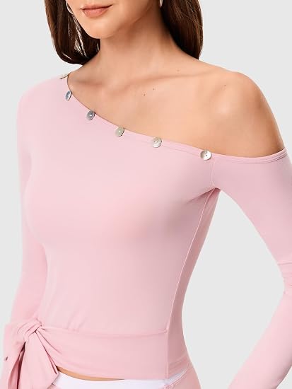 Off the Shoulder Pilates Outfits for Women