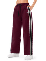 INNOMINT Women's Wide-Leg Track Pants with Lace Side Stripes