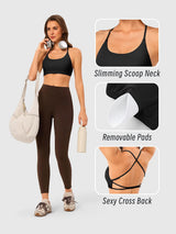 Strappy Back Sports Bras for Women