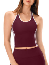 ❄︎ INNOMINT Women's Striped Halter Longline Tank Top