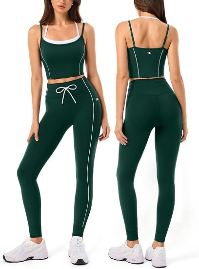 Drawstring Seamless Workout Sets for Women