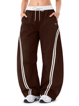 INNOMINT Baggy Barrel Pants Wide Leg Y2K Striped Sweatpants