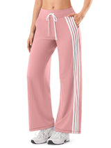 INNOMINT Women's Wide-Leg Track Pants with Side Stripes
