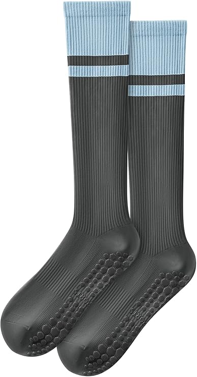 Women's Knee High Pilates Grip Socks