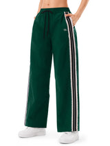 INNOMINT Women's Wide-Leg Track Pants with Lace Side Stripes