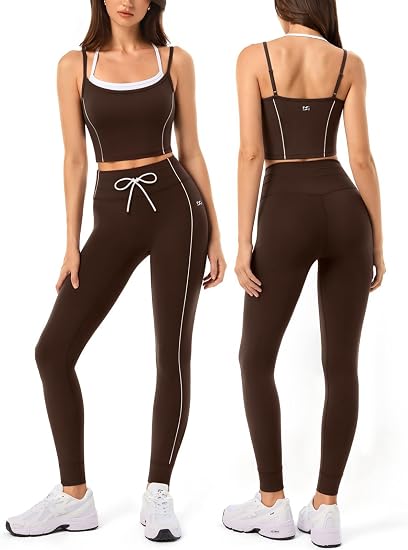 Drawstring Seamless Workout Sets for Women