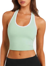 Open Back Halterneck Tank Top