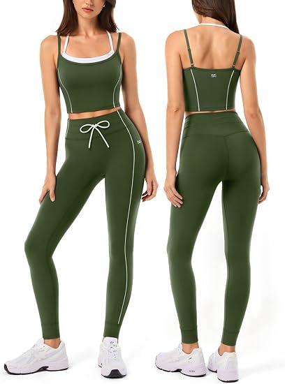 Drawstring Seamless Workout Sets for Women