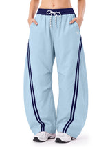 INNOMINT Baggy Barrel Pants Wide Leg Y2K Striped Sweatpants