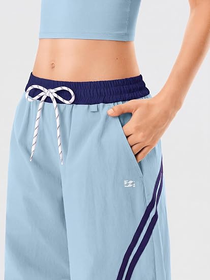 INNOMINT Baggy Barrel Pants Wide Leg Y2K Striped Sweatpants