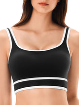 INNOMINT™ Women's Square-Neck Striped Sports Bra