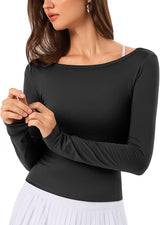 Reversible Women's Athletic Long Sleeve Shirt