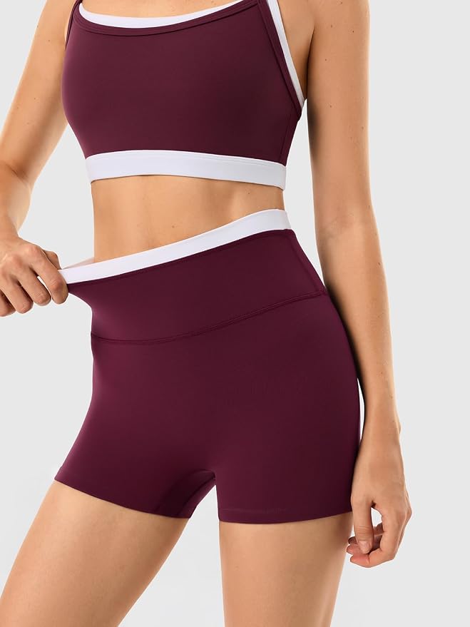 2 Pieces Workout Sets Seamless Athletic Shorts
