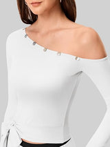 Off the Shoulder Pilates Outfits for Women