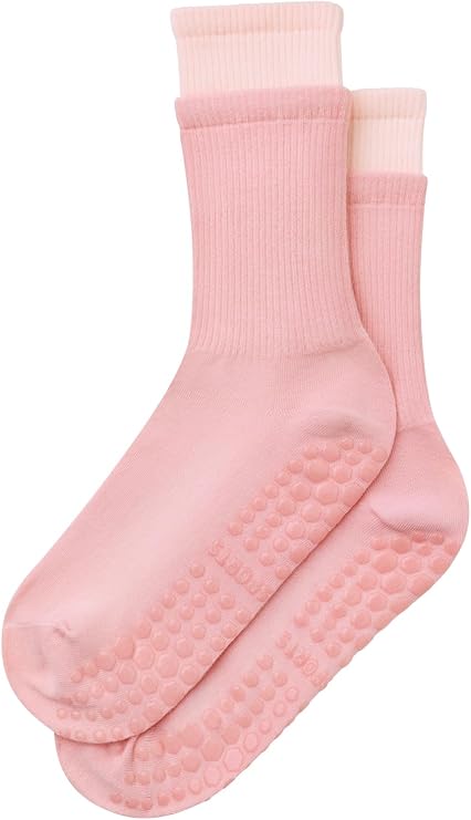 Pilates Grip Socks Mid Calf Barre Cotton Socks